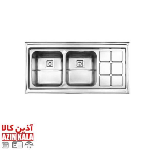 سینک استیل البرز مدل 60*761