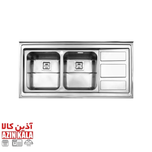 سینک استیل البرز مدل 60*765