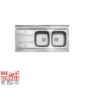 سینک استیل البرز مدل 60*222
