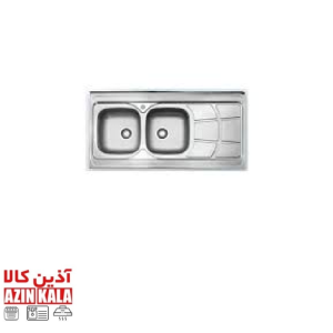 سینک استیل البرز مدل 60*222