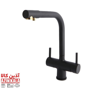 شیر ظرفشویی دوکاره راسان مدل لیان مشکی