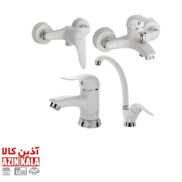 ست شیر الات پادرا الفا سفید کروم