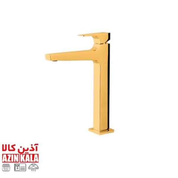 شیر روشویی پایه بلند KWC اراتو طلایی